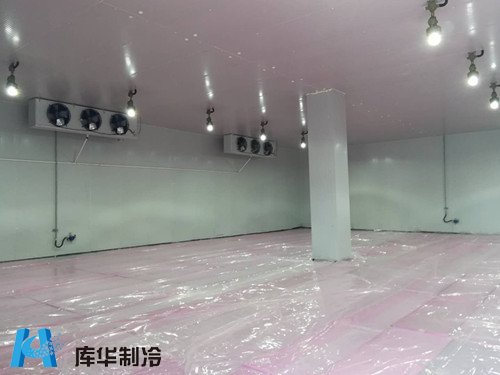 五面體防爆冷藏冷庫(kù)的地面保溫施工中